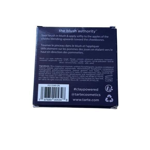 New in Box Tarte Amazonian Clay 12-Hour Powder Blush in shade Blushing Bride - Picture 6 of 7